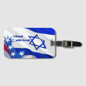 イスラエルがユダヤ国家を支持する ラゲッジタグ (正面横)