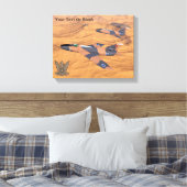 イスラエルすごいのマイステール砂漠 キャンバスプリント (インサイチュ (寝室))