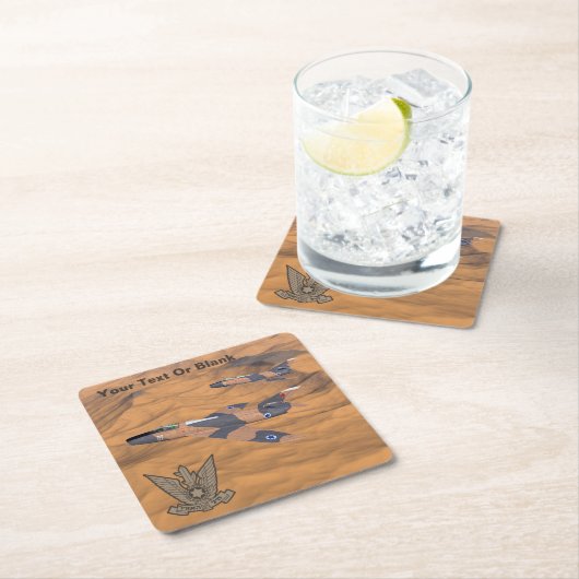 イスラエルすごいのマイステール砂漠 スクエアペーパーコースター (インサイチュ)