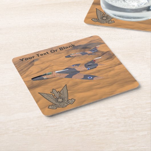 イスラエルすごいのマイステール砂漠 スクエアペーパーコースター (アングル)