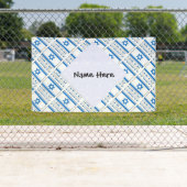 イスラエルとイスラエル国旗をタイル張りパーソナライズされた 横断幕 (インサイチュ)