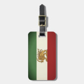 イスラエルとイランの国旗の旅 ラゲッジタグ (正面縦)