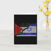 イスラエルとパレスチナの統一 – ストップ戦争 カード (黄色い花)