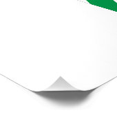 イスラエルとパレスチナ国旗の和平リボンホワイト ポスター (コーナー)