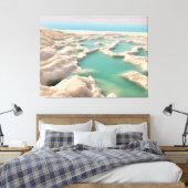 イスラエルにある死海 キャンバスプリント (インサイチュ (寝室))