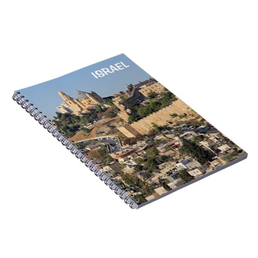 イスラエルにエルサレムを持つ手帳 ノートブック (右側)