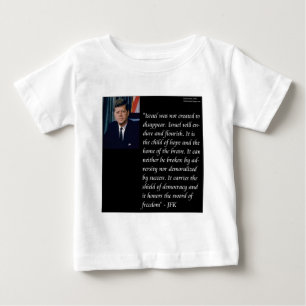 イスラエルに関するJFKの有名な引用 ベビーTシャツ