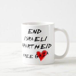 イスラエルのアパルトヘイドフリーガザを終わらせる コーヒーマグカップ