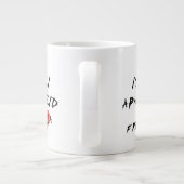 イスラエルのアパルトヘイドフリーガザを終わらせる ジャンボコーヒーマグカップ (裏面)