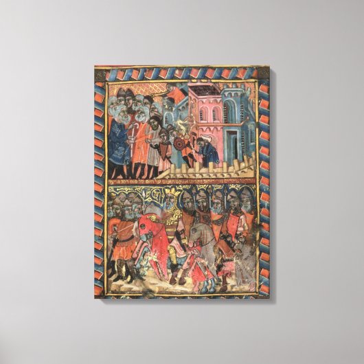 イスラエルのエジ離れプトへ キャンバスプリント (正面)