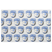 イスラエルのサッカーボール国旗 ファブリック (ファットクウォーター)