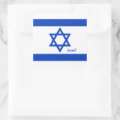 イスラエルのステッカー、イスラエル国旗の愛国者/スポーツ スクエアシール (バッグ)