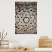 イスラエルのダビデ彫刻の旧星 ポスター (キッチン)