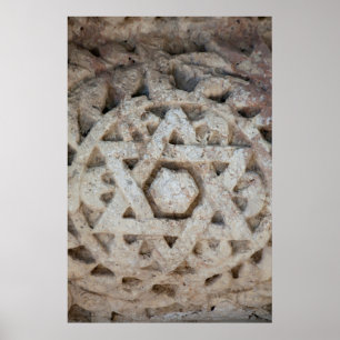 イスラエルのダビデ彫刻の旧星 ポスター