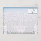 イスラエルのハイファのバハイ庭園 ポストカード (裏面)