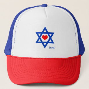 イスラエルのハート&ラブ·イスラエル·フラッグ·トラベル/sport hat キャップ