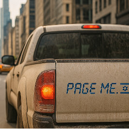 イスラエルのバンパーステッカーで立つ バンパーステッカー