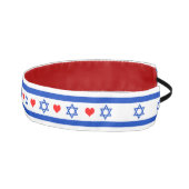 イスラエルのヘッドバンド、イスラエル国旗と赤いハート アスレチックヘッドバンド (右)