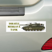 イスラエルのメルカヴァ戦車 バンパーステッカー (車上)