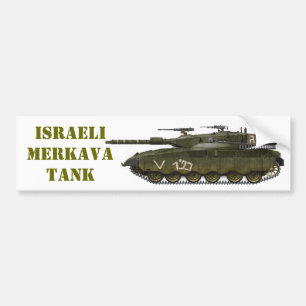 イスラエルのメルカヴァ戦車 バンパーステッカー