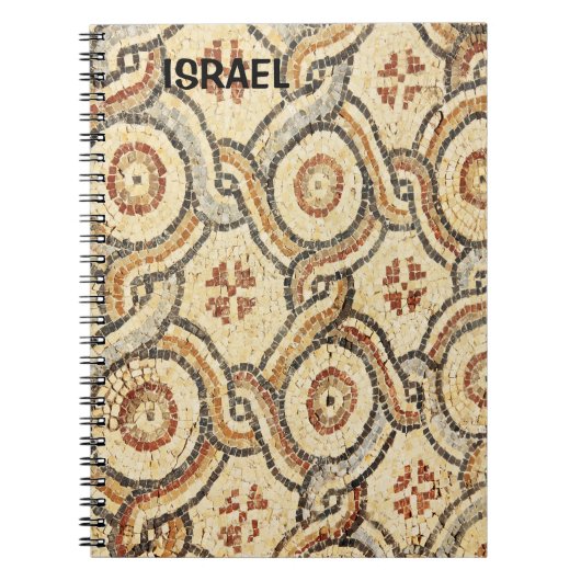 イスラエルのモザイク入りノート ノートブック (正面)