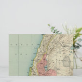 イスラエルの古代地図 便箋 (スタンド正面)