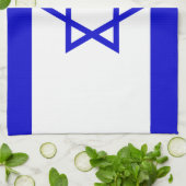 イスラエルの国旗 キッチンタオル (折り畳み)