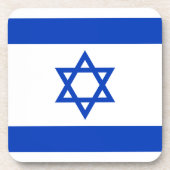 イスラエルの国旗 コースター (正面)