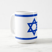 イスラエルの国旗 コーヒーマグカップ (正面左)