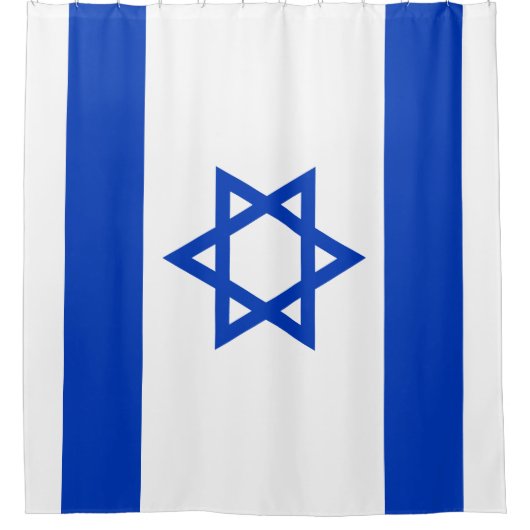イスラエルの国旗 シャワーカーテン (正面)
