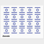 イスラエルの国旗 スクエアシール (シート)