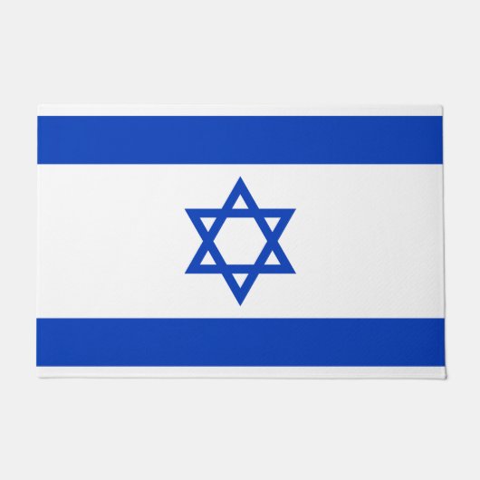 イスラエルの国旗 ドアマット (正面)