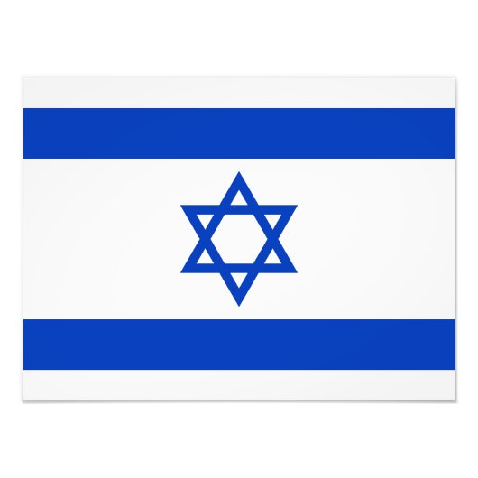 イスラエルの国旗 フォトプリント            (正面)
