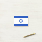 イスラエルの国旗 ポストイット (デスク上)