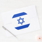 イスラエルの国旗 ラウンドシール (封筒)
