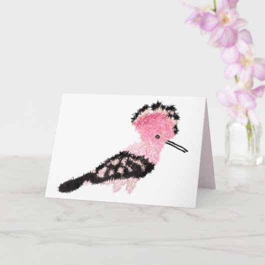イスラエルの国鳥かわいいフーポーט״ו באב カード (蘭)