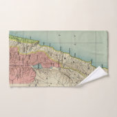 イスラエルの地図 バスタオルセット (ハンドタオル)