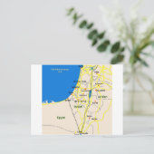 イスラエルの地図.JPG ポストカード (スタンド正面)