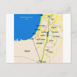 イスラエルの地図.JPG ポストカード
