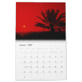 イスラエルの夕日 カレンダー (1月 2027)