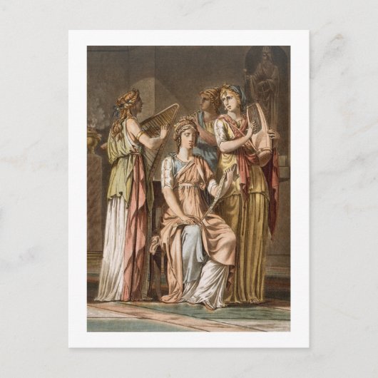 イスラエルの女性の合唱団、'Esther'のためのコスチュームb ポストカード (正面)