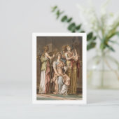 イスラエルの女性の合唱団、'Esther'のためのコスチュームb ポストカード (スタンド正面)