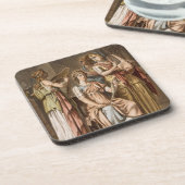 イスラエルの女性、「エスター」bのためのコスチュームのコーラス コースター (左側)