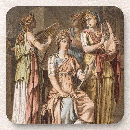 イスラエルの女性、「エスター」bのためのコスチュームのコーラス コースター (正面)