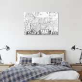 イスラエルの子どもたちの40年の旅 キャンバスプリント (インサイチュ (寝室))