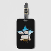 イスラエルの守護兵IDF、私たちはあなたにお礼を言う ラゲッジタグ (正面縦)