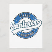 イスラエルの探検家が冒険へ ポストカード (正面)