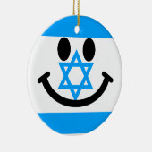 イスラエルの旗の顔 セラミックオーナメント (右)