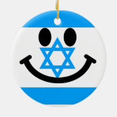 イスラエルの旗の顔 セラミックオーナメント (裏面)