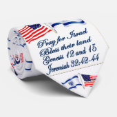 イスラエルの旗または米国旗のタイ ネクタイ (ロール)